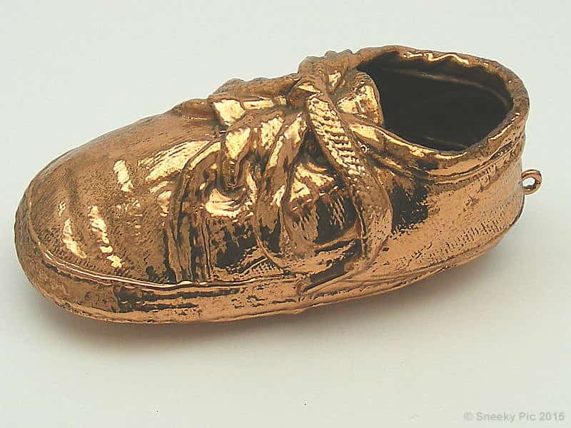 Bronzed Baby Shoe